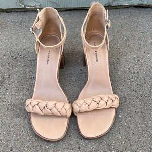 Lucky brand Braided Leather Heels